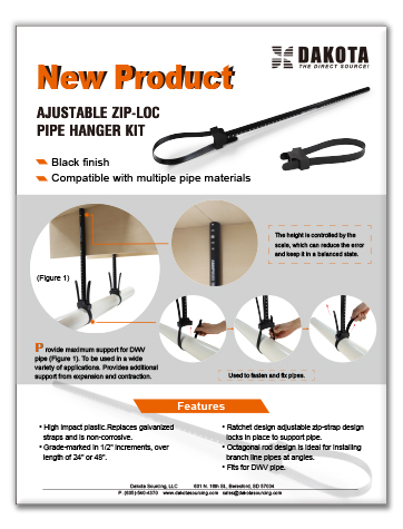 AJUSTABLE ZIP-LOC PIPE HANGER KIT