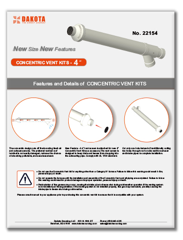 CONCENTRIC VENT KITS - 4’’ 