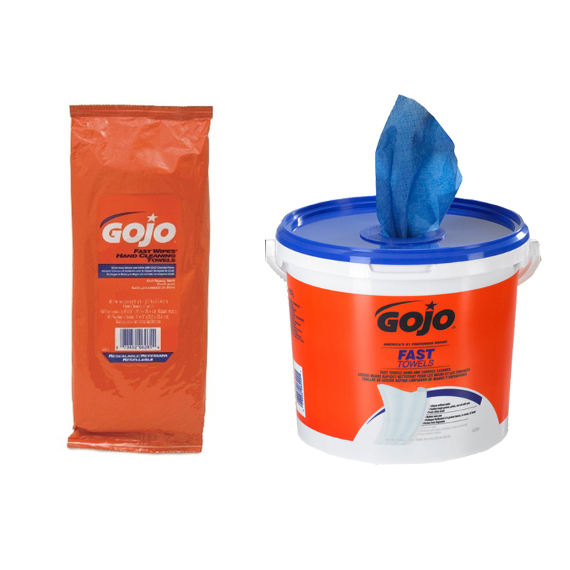 WATERLESS WIPES - GOJO® FAST WIPES®