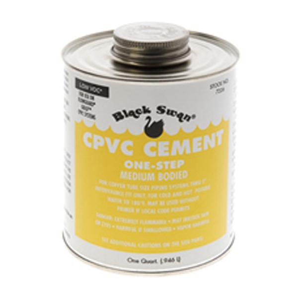 CPVC CEMENT ONE STEP - YELLOW, MEDIUM BODIED