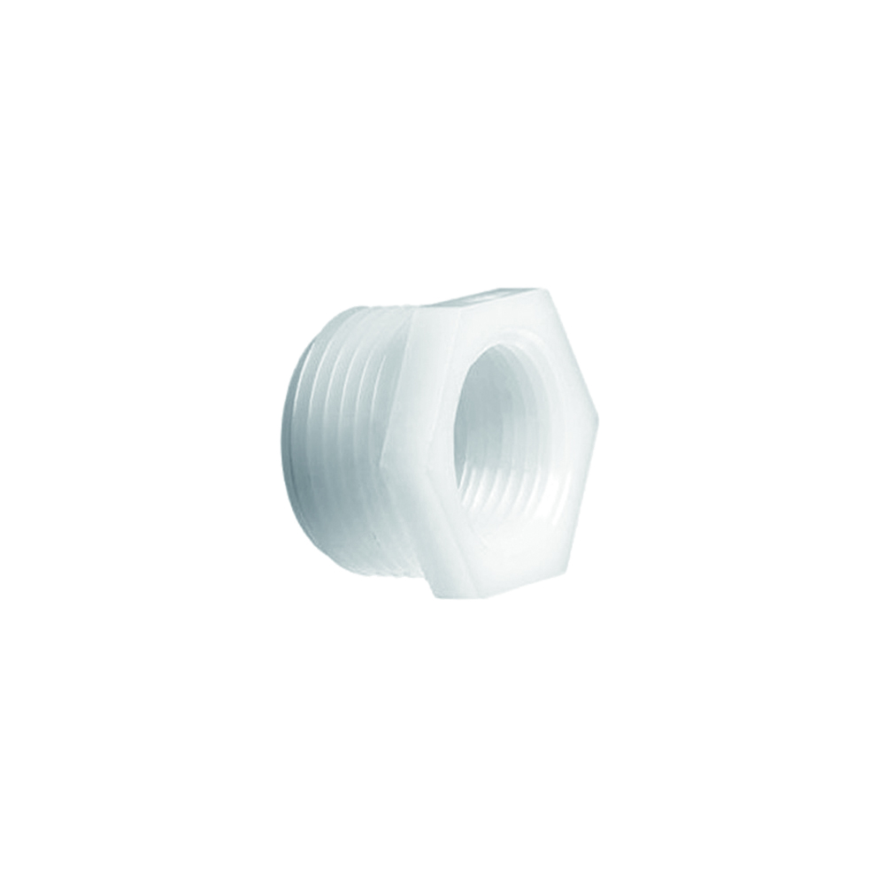 NYLON BUSHING: MALE PIPE THREAD X FEMALE PIPE THREAD