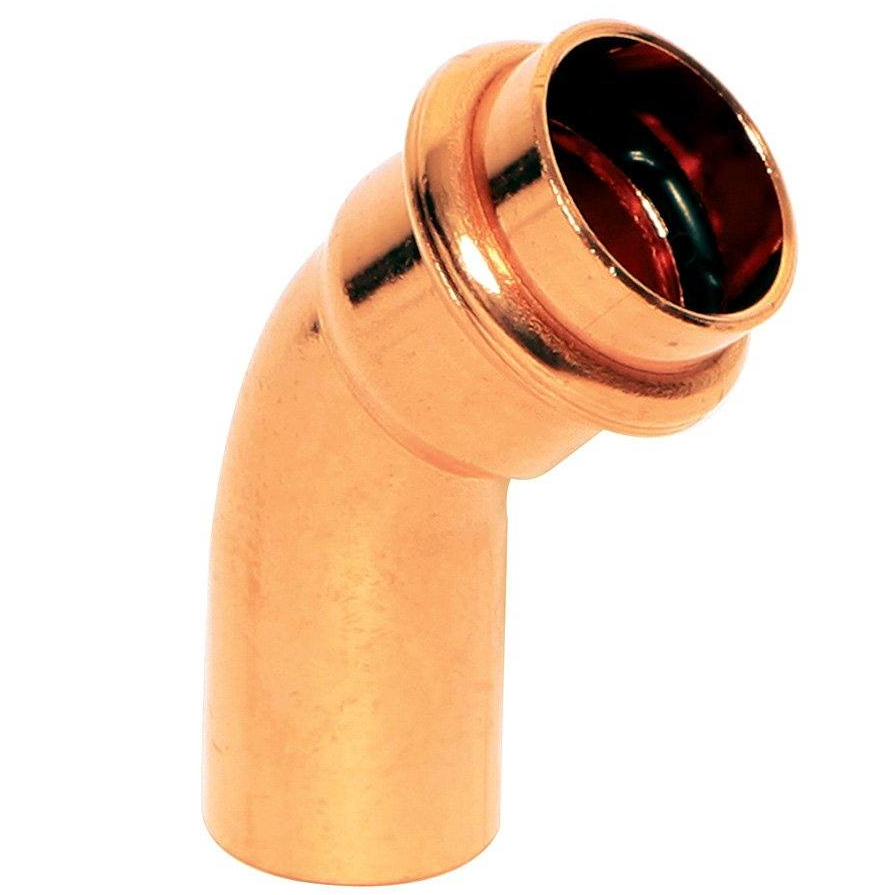 PRESS COPPER 45° STREET ELBOW